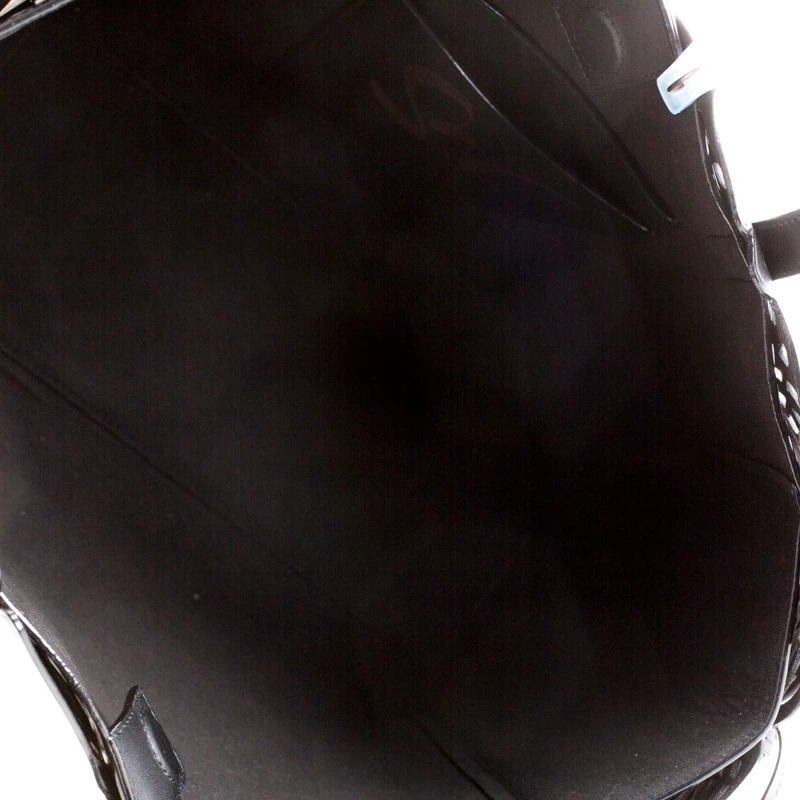 Sophia Webster Black Laser Cut Leather Liara Tote For Women - Image 7