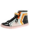 Sophia Webster Multicolor Leather And Glitter Riko High Top Sneakers Size 41 For Women