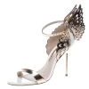 Sophia Webster White And Laser Cut Rose Gold Leather Evangeline Open Toe Sandals Size 36 For Women