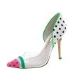 Sophia Webster Multicolor PVC And Leather Jessica Watermelon Pumps Size 38 For Women