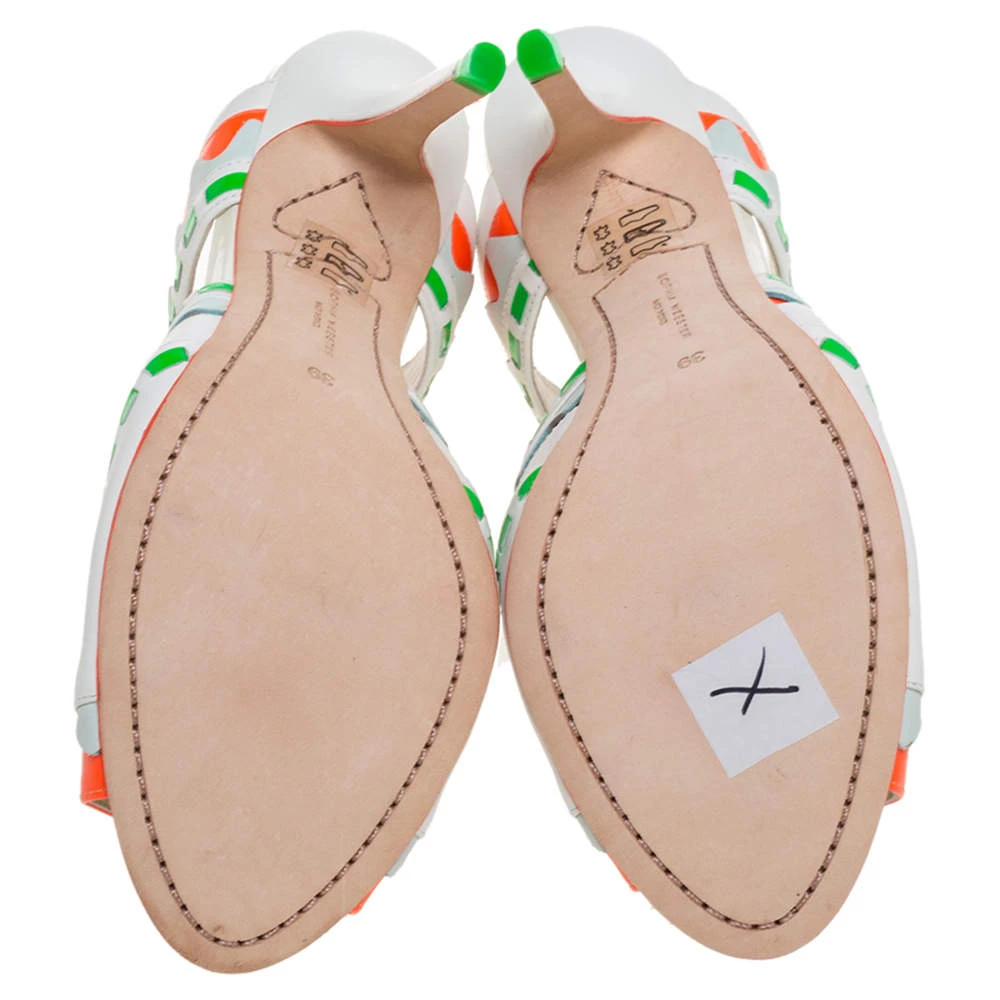 Sophia Webster Multicolor Leather Riko Cut Out Slide Sandals Size 39 For Women - Image 6