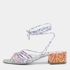 Sophia Webster Multicolor Leather Strappy Ankle Wrap Sandals Size 40 For Women