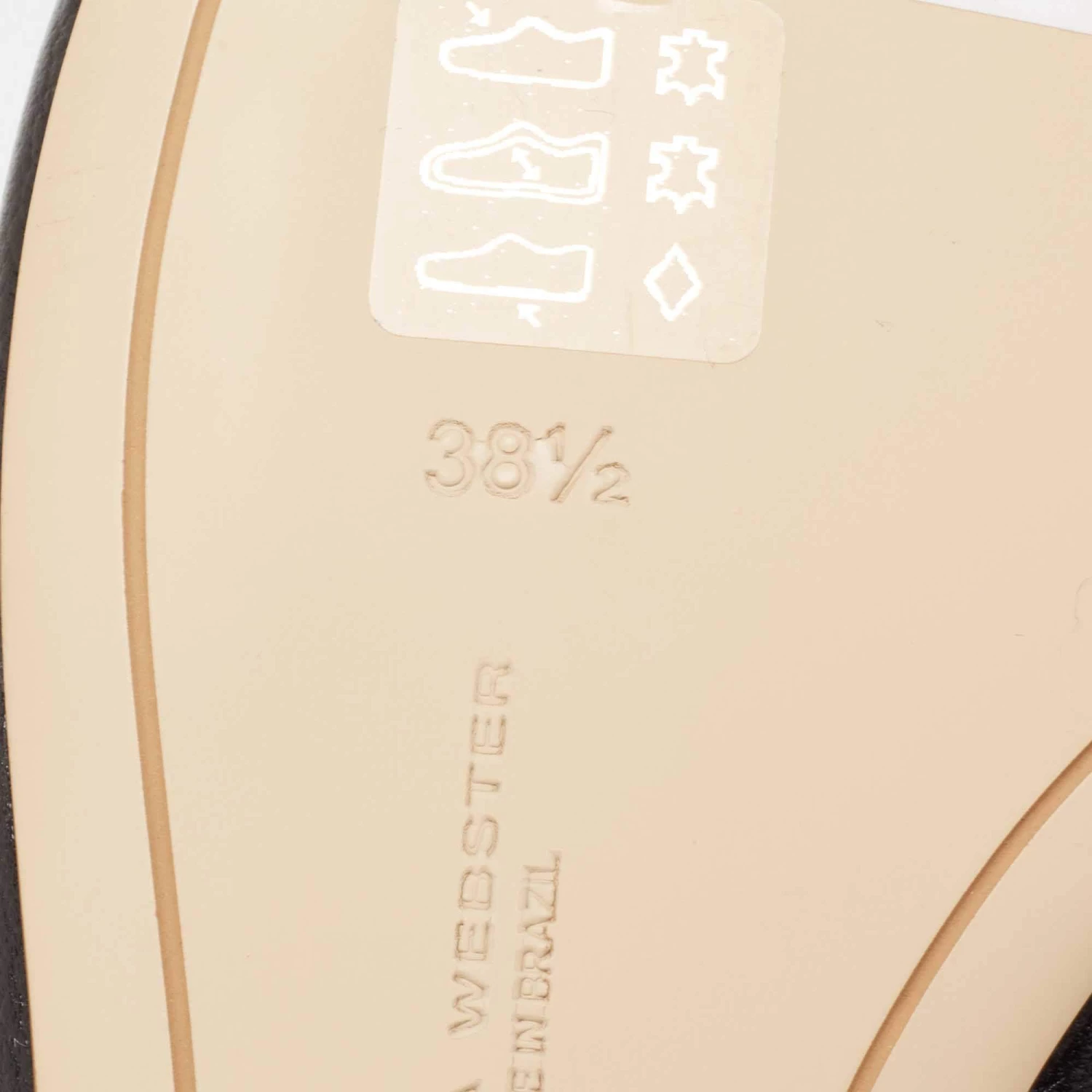 Sophia Webster Black Leather Embroidered Bibi Butterfly Pointed-Toe Ballet Flats Size 38.5 For Women - Image 8