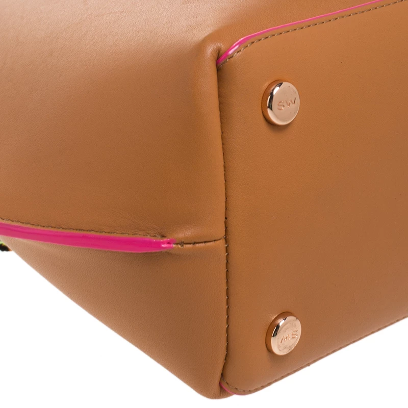 Sophia Webster Brown Leather Romy Drawstring Bucket Bag For Women - Image 10