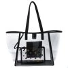 Sophia Webster Clear/Black Dina PVC And Leather Tote For Women