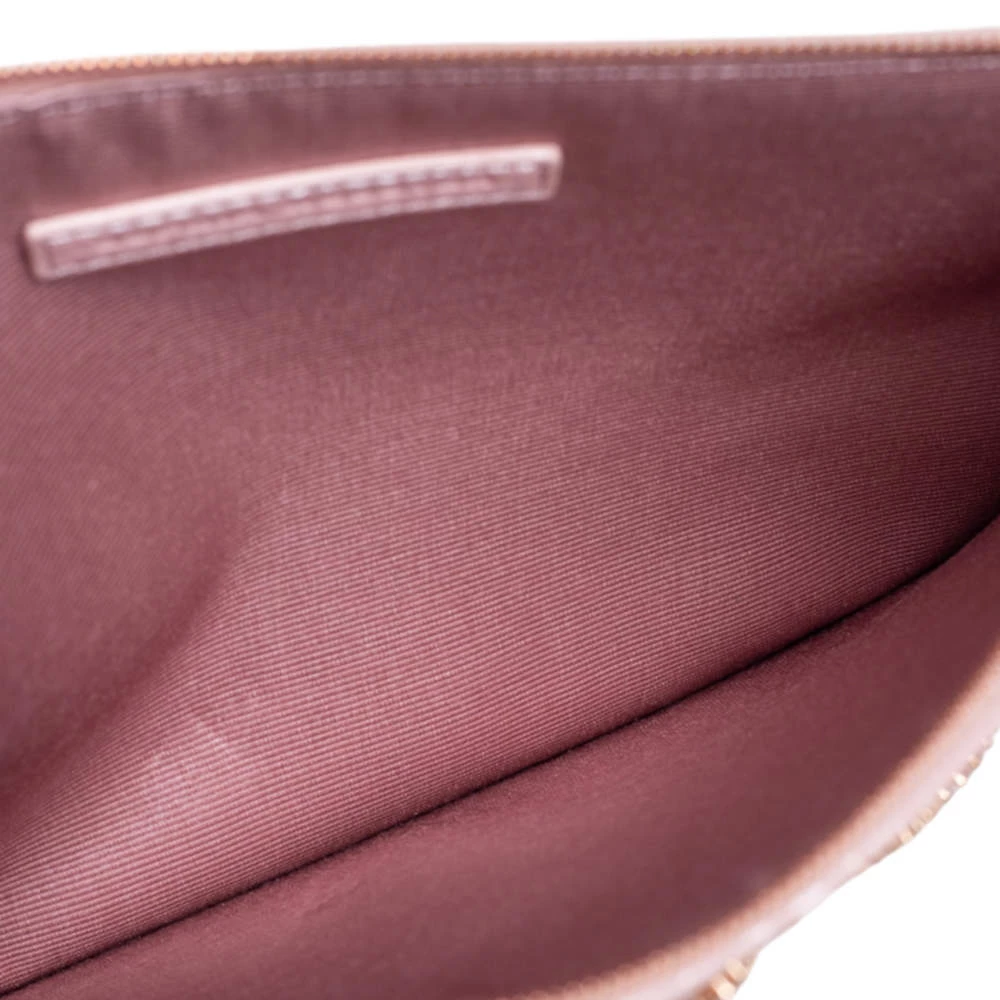 Sophia Webster Powder Pink Leather Flowwy Royalty Wristlet Clutch For Women - Image 7