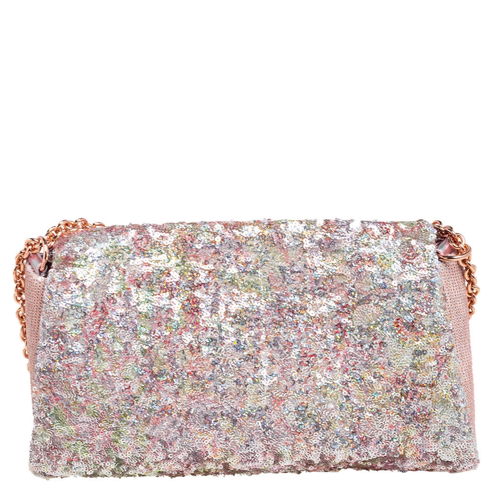 Sophia Webster Multicolor Sequin Flap Shoulder Bag For Women - Image 4