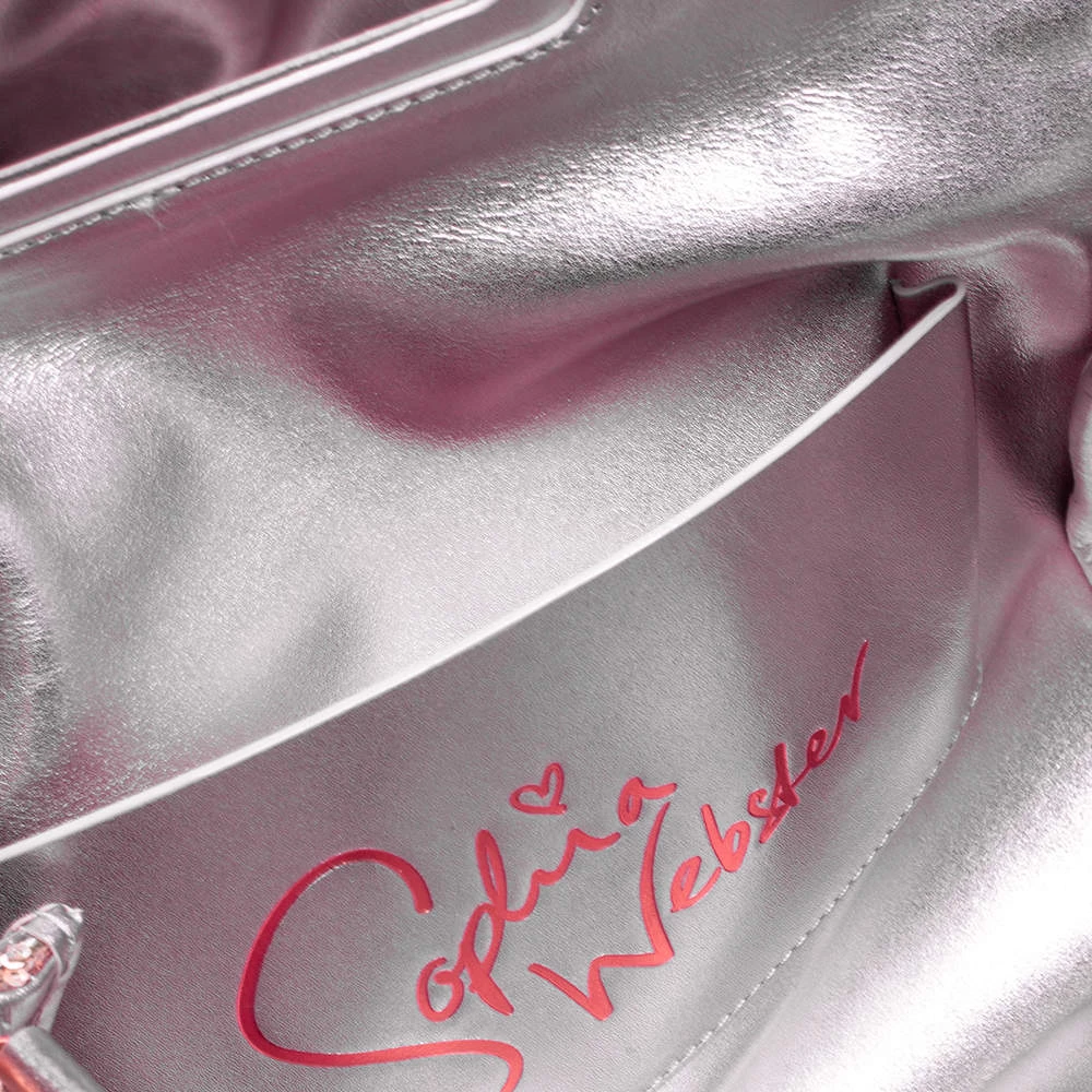 Sophia Webster Multicolor Sequin Flap Shoulder Bag For Women - Image 8