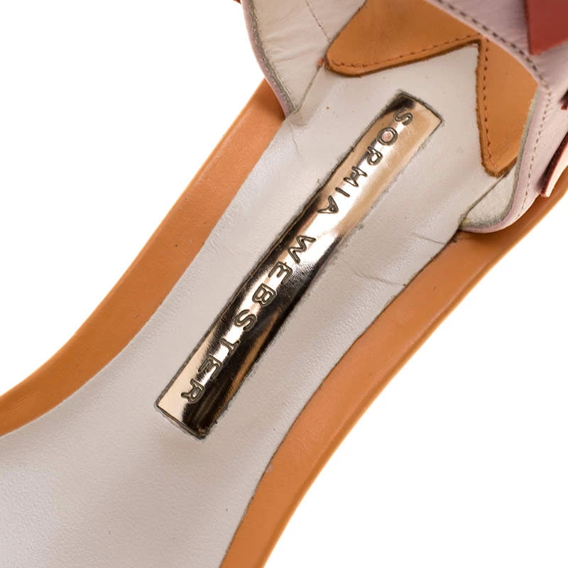 Sophia Webster Multicolor Patent Leather Ankle Straps Sandals Size 36.5 For Women - Image 7