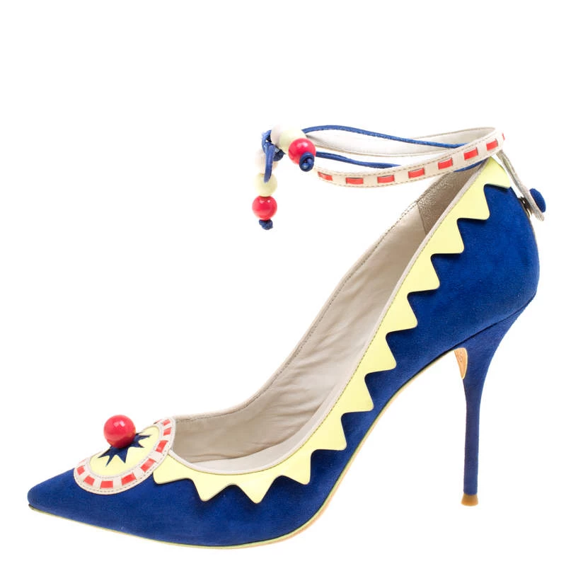 Sophia Webster Multicolor Suede And Leather Remmie Pumps Size 40 For Women - Image 2