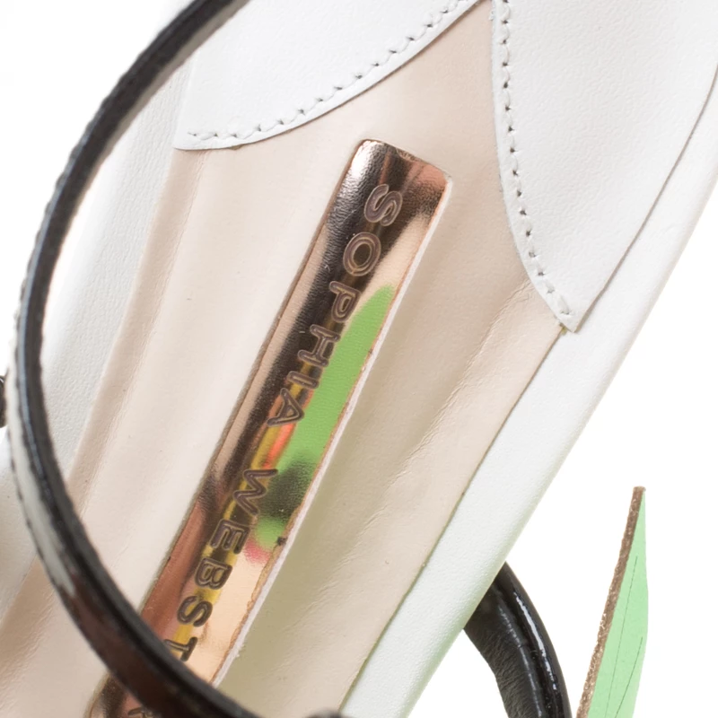 Sophia Webster Multicolor Patent Leather Jumbo Lilico T Strap Sandals Size 38 For Women - Image 7