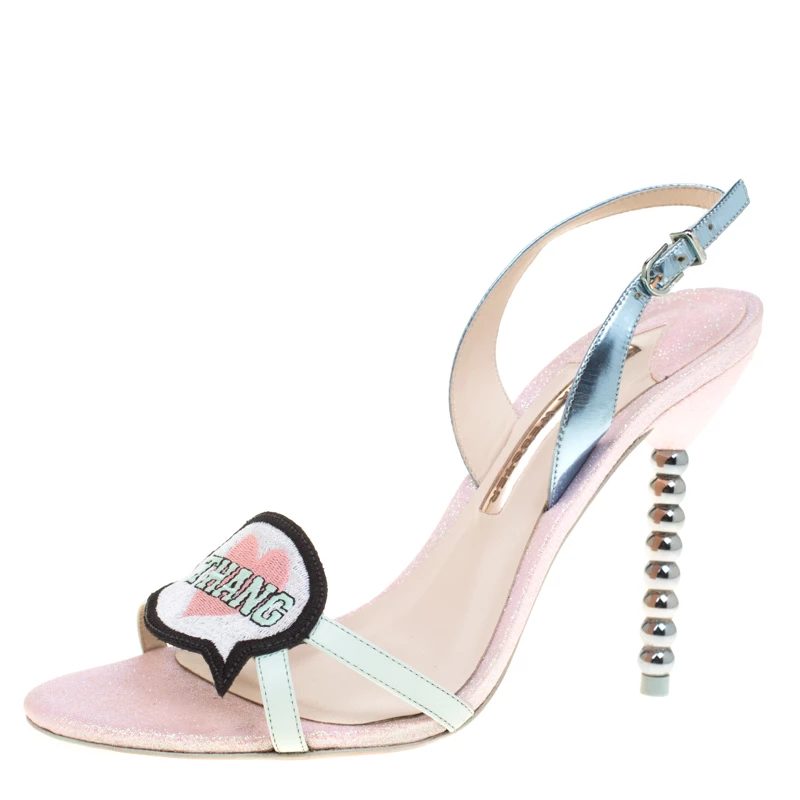Sophia Webster Multicolor Leather Miss Thang Slingback Sandals Size 39 For Women