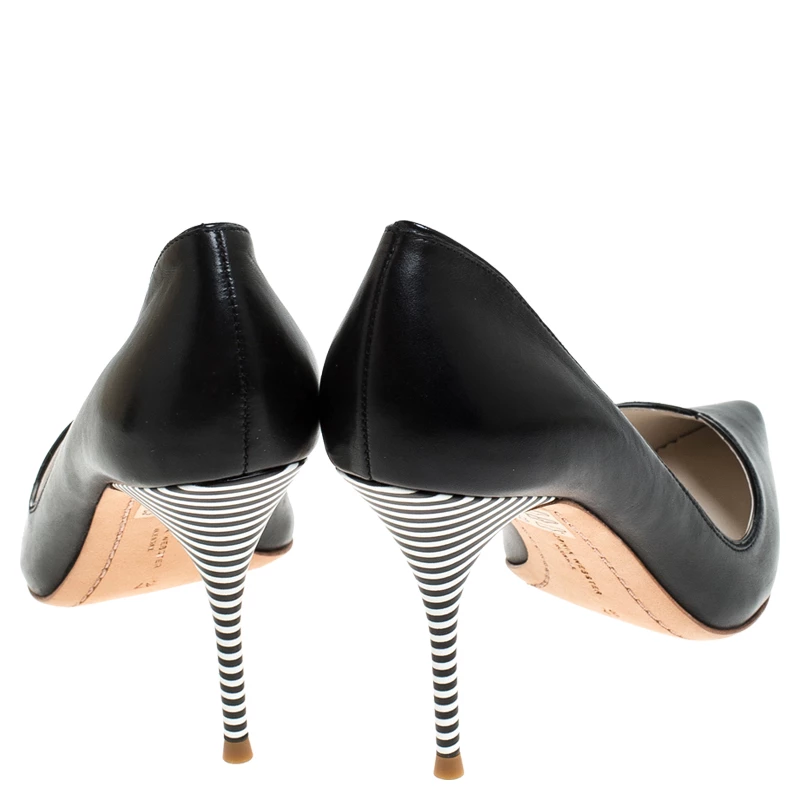 Sophia Webster Black Leather Lyla Pumps Size 37 For Women - Image 5