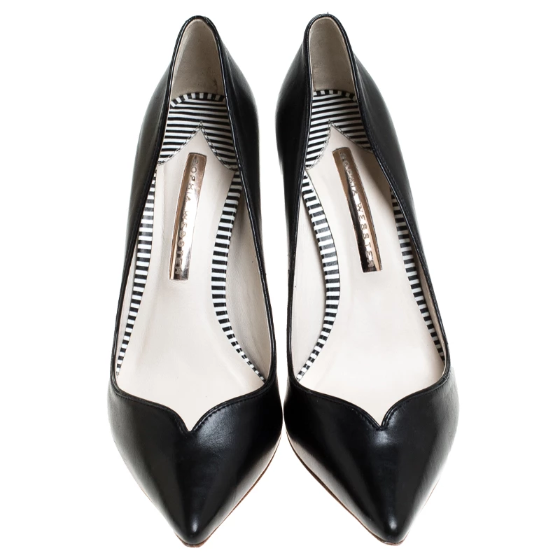 Sophia Webster Black Leather Lyla Pumps Size 37 For Women - Image 3