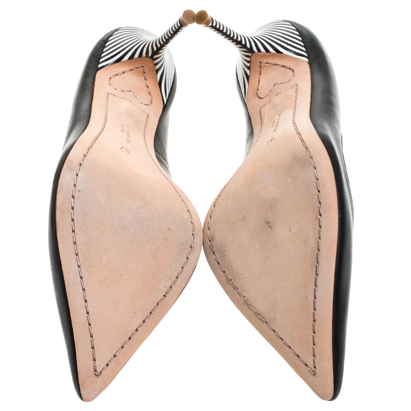 Sophia Webster Black Leather Lyla Pumps Size 37 For Women - Image 6