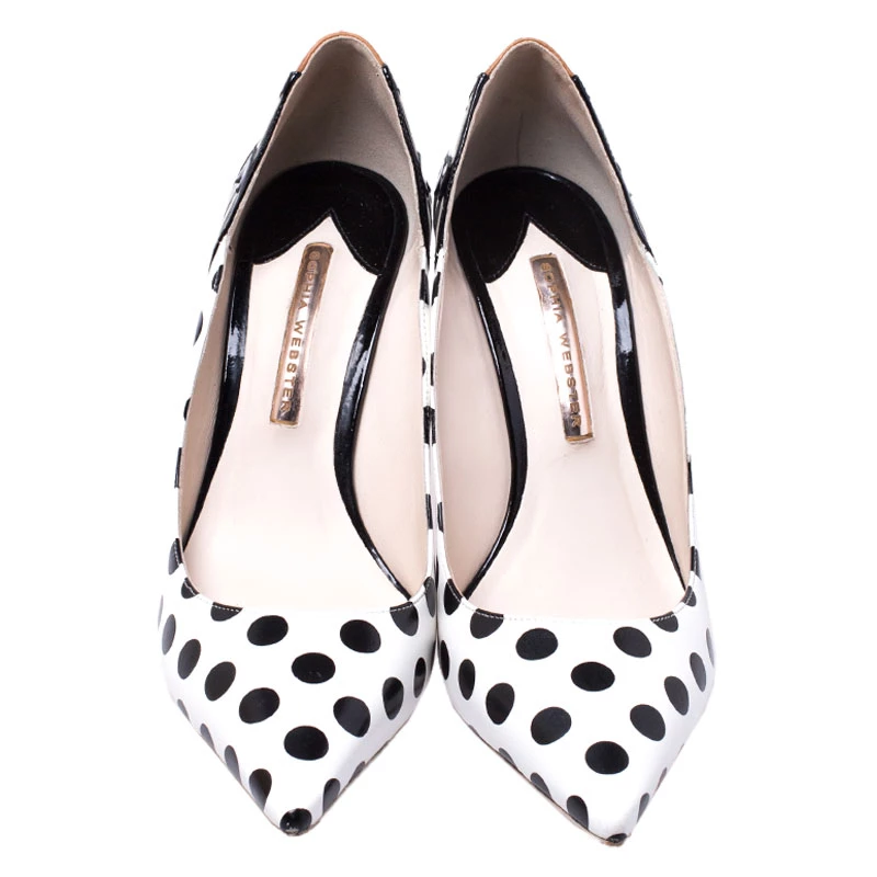 Sophia Webster Multicolor Polka Dot Leather Liberty Pointed Toe Pumps Size 40 For Women - Image 3