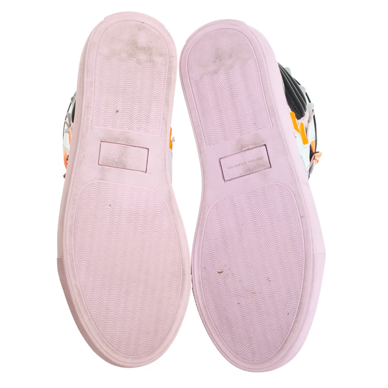 Sophia Webster Multicolor Leather, Patent And Glitter Fabric Riko High Top Sneakers Size 38 For Women - Image 6