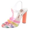 Sophia Webster Multicolor Jelly Rosa Bow Ankle Strap Sandals Size 37 For Women