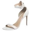 Sophia Webster White Leather Nicole Sandals Size 38 For Women