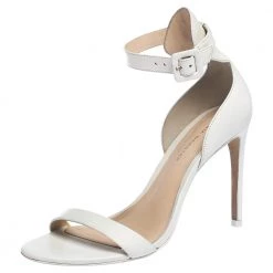 Sophia Webster White Leather Nicole Sandals Size 38 For Women