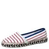 Sophia Webster Multicolor Striped Canvas Platform Espadrille Flats Size 38 For Women