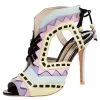 Sophia Webster Multicolor Leather Cutout Ankle Wrap Sandals Size 39 For Women