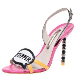 Sophia Webster Multicolor Leather And Patent Oprah Hot Stepper Sandals Size 37 For Women