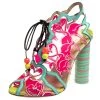 Sophia Webster Multicolor PVC And Leather Trim Flamingo Ankle Wrap Sandals Size 37 For Women