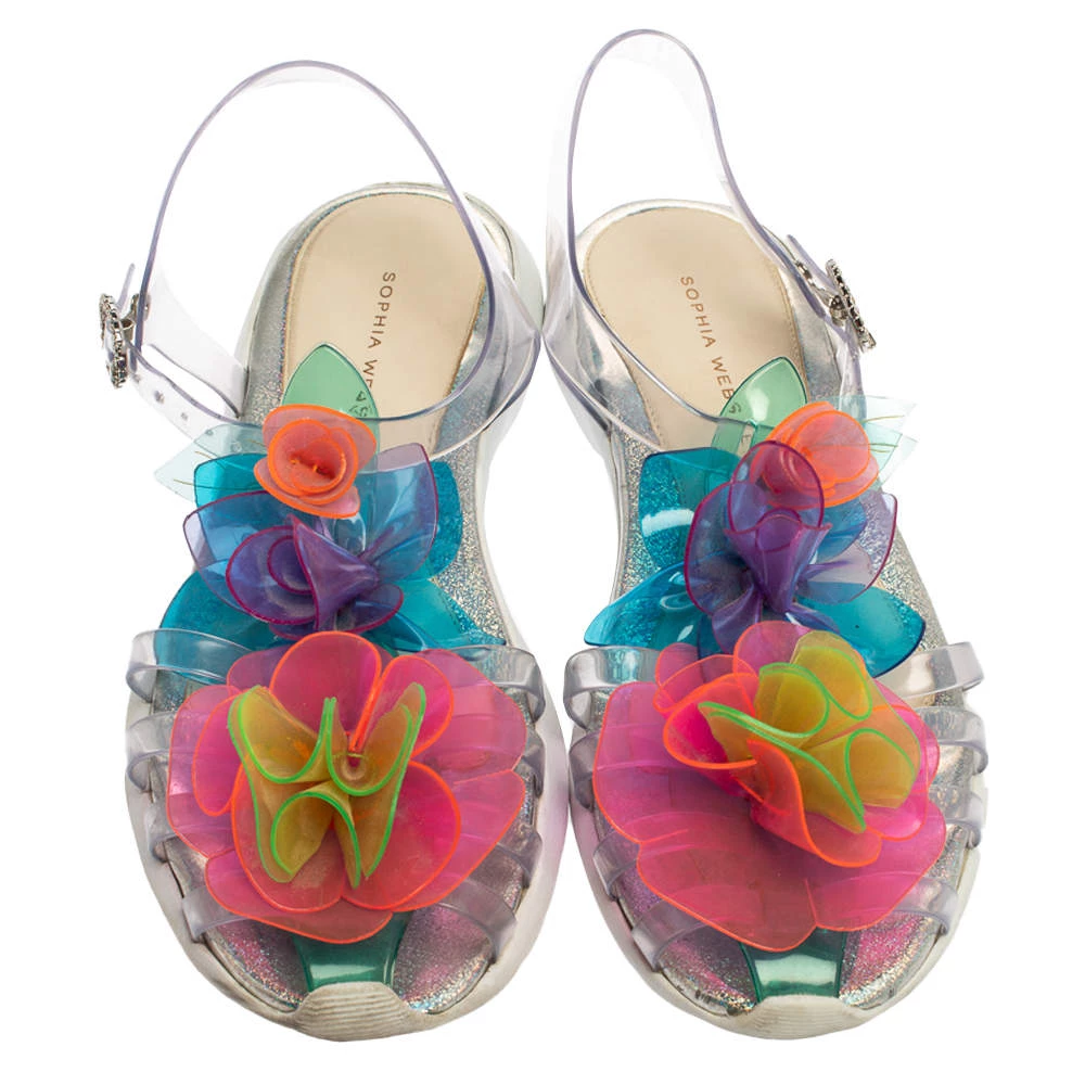 Sophia Webster Multicolor PVC Jumbo Lilico T Strap Sandals Size 41 For Women - Image 3