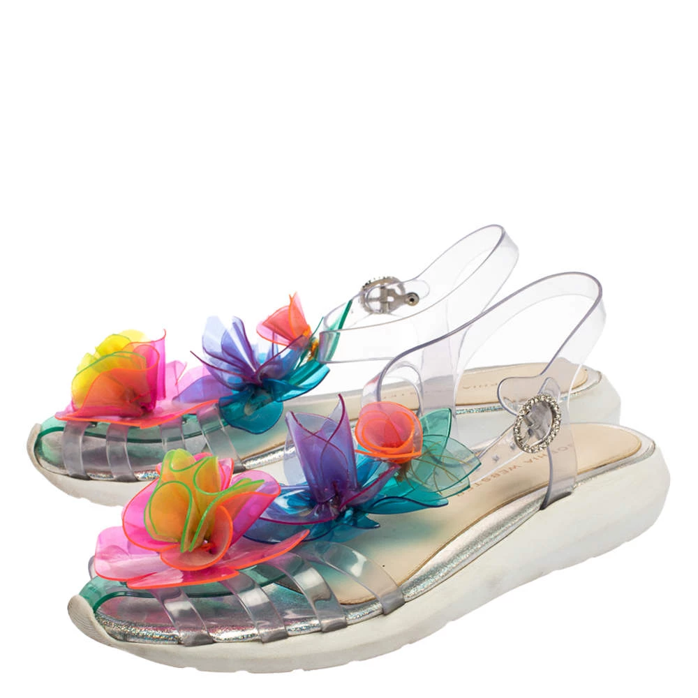 Sophia Webster Multicolor PVC Jumbo Lilico T Strap Sandals Size 41 For Women - Image 4