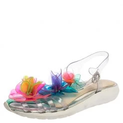Sophia Webster Multicolor PVC Jumbo Lilico T Strap Sandals Size 41 For Women