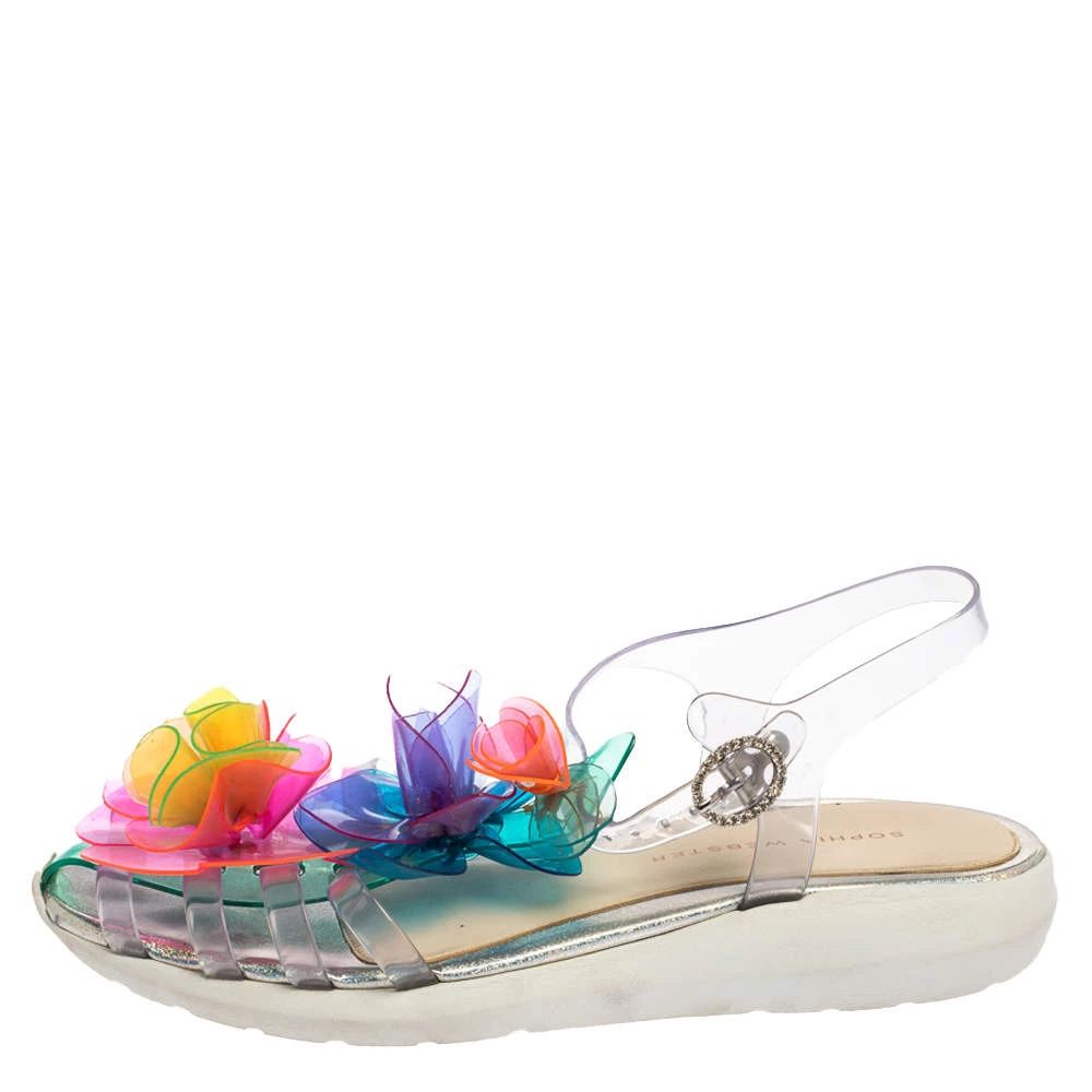 Sophia Webster Multicolor PVC Jumbo Lilico T Strap Sandals Size 41 For Women - Image 2