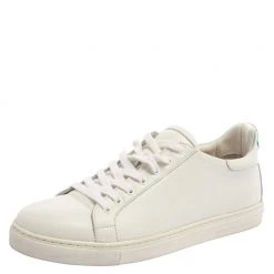 Sophia Webster White Leather Bibi Butterfly Sneakers Size 39.5 For Women