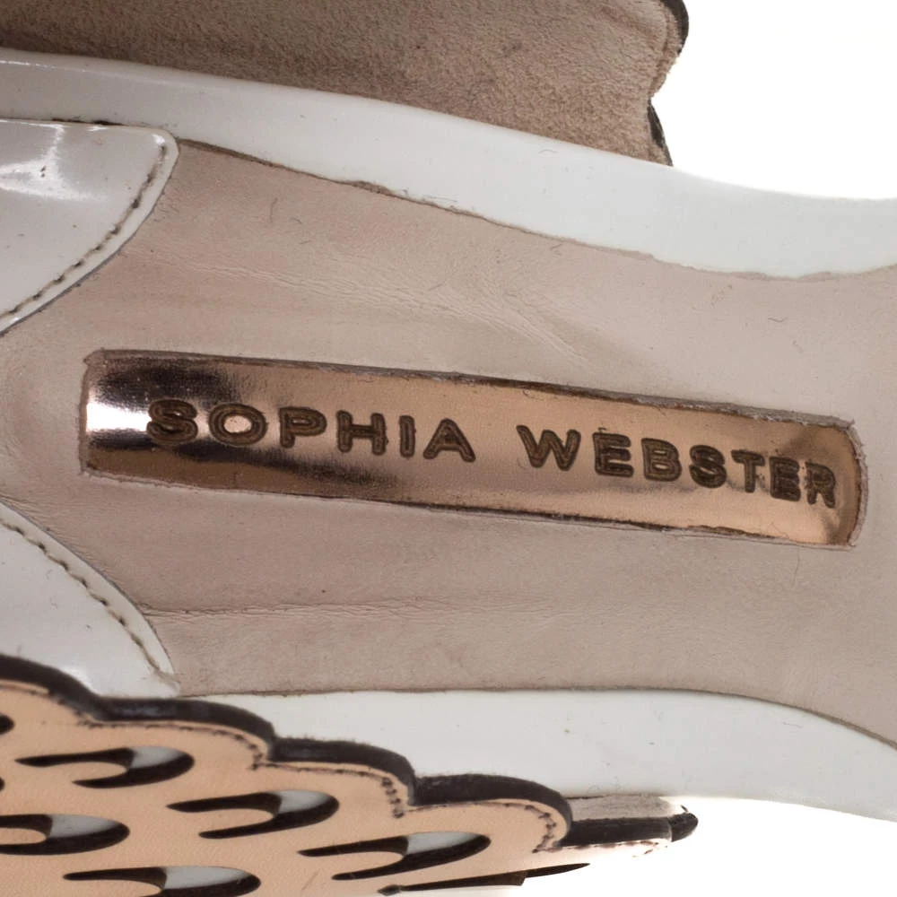 Sophia Webster Gold Leather Evangeline Sandals Size 40 For Women - Image 7