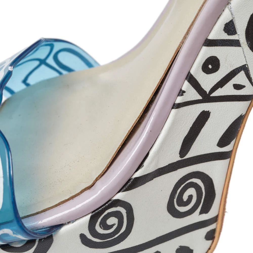 Sophia Webster Multicolor Leather And PVC Jade Malibu Platform Sandals Size 40 For Women - Image 8