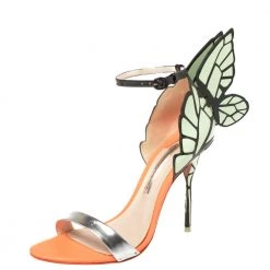 Sophia Webster Multicolor Patent Leather Chiara Butterfly Sandals Size 39.5 For Women