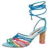 Sophia Webster Multicolor Leather Copacabana Ankle Wrap Sandals Size 41 For Women