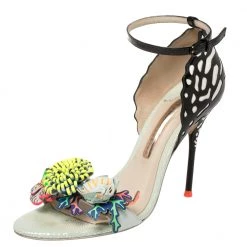 Sophia Webster Multicolor Patent Leather Lilico Ankle Strap Sandals Size 38.5 For Women