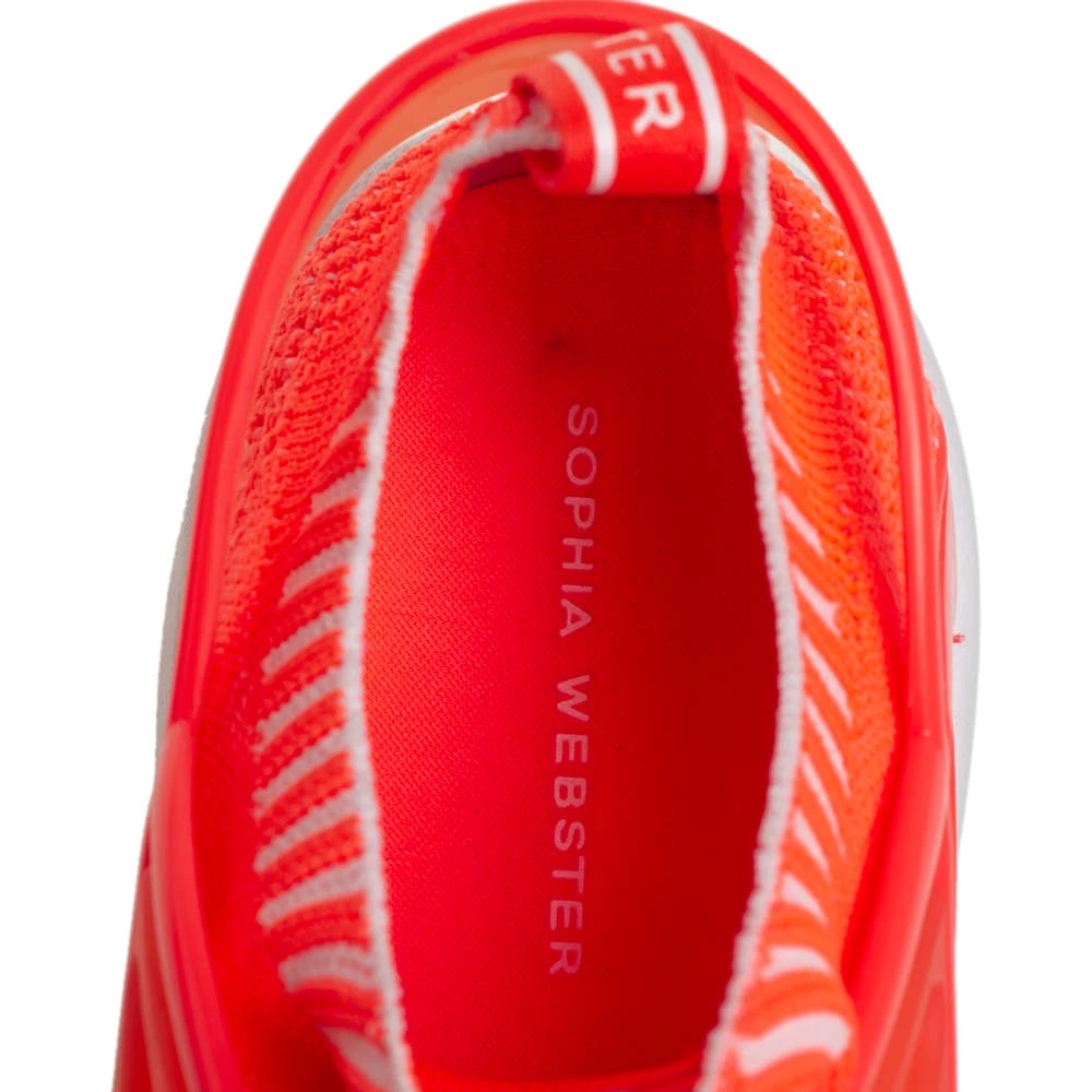 Sophia Webster Orange Knit Fabric Fly By Low Top Sneakers Size 40 For Women - Image 7