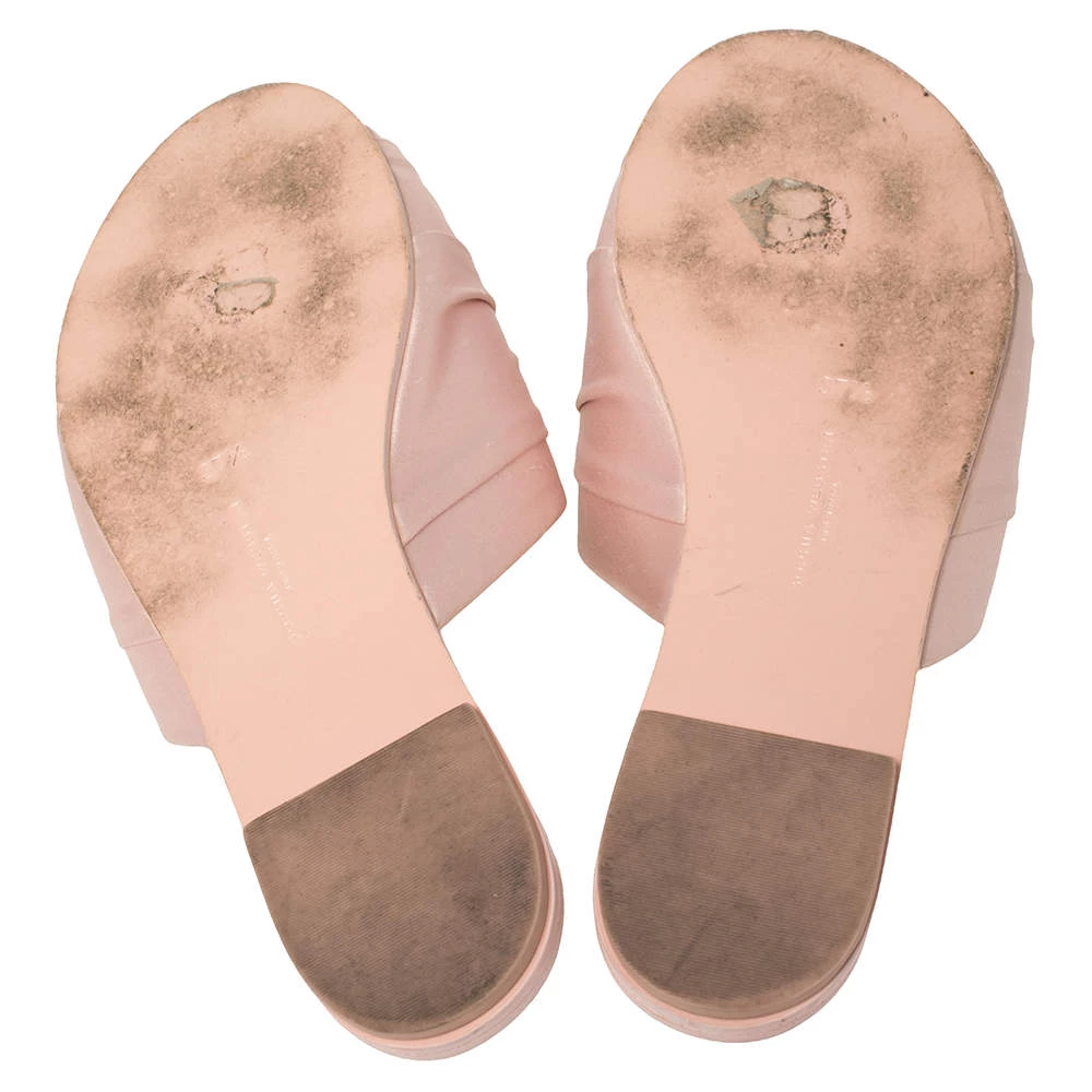 Sophia Webster Pink Satin Lilico Flats Size 37.5 For Women - Image 6