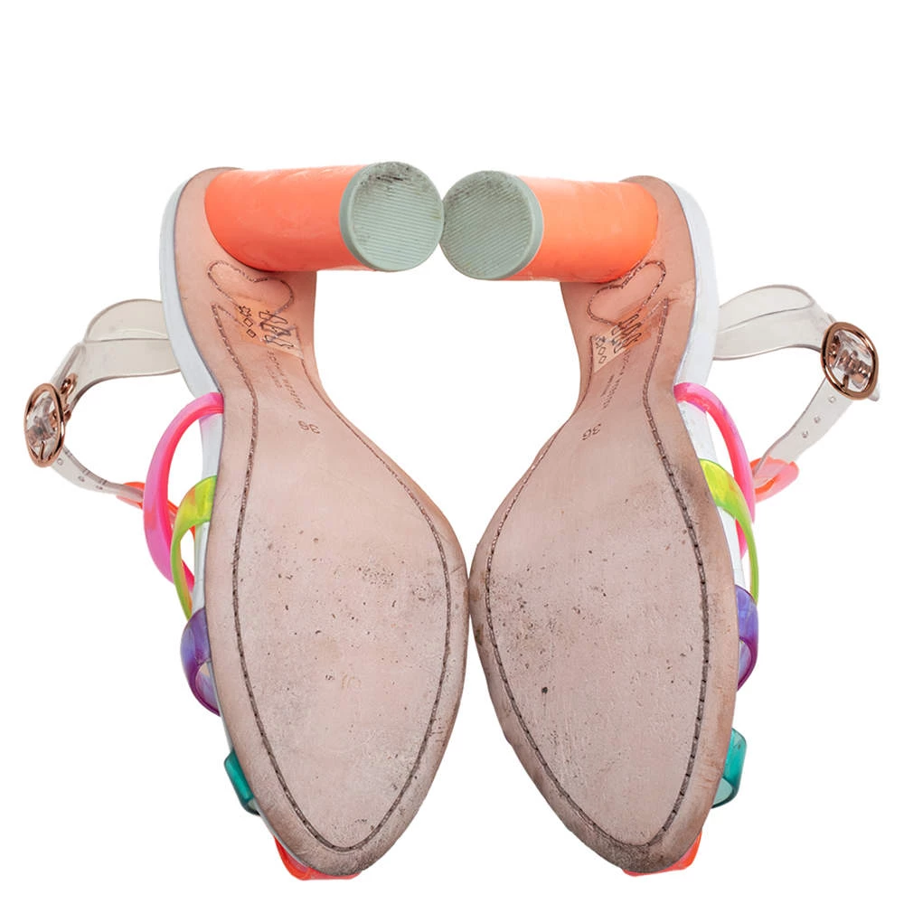 Sophia Webster Multicolor PVC Rosa Ankle Strap Sandals Size 36 For Women - Image 6