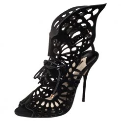 Sophia Webster Black Suede Electra Booties Size 39 For Women