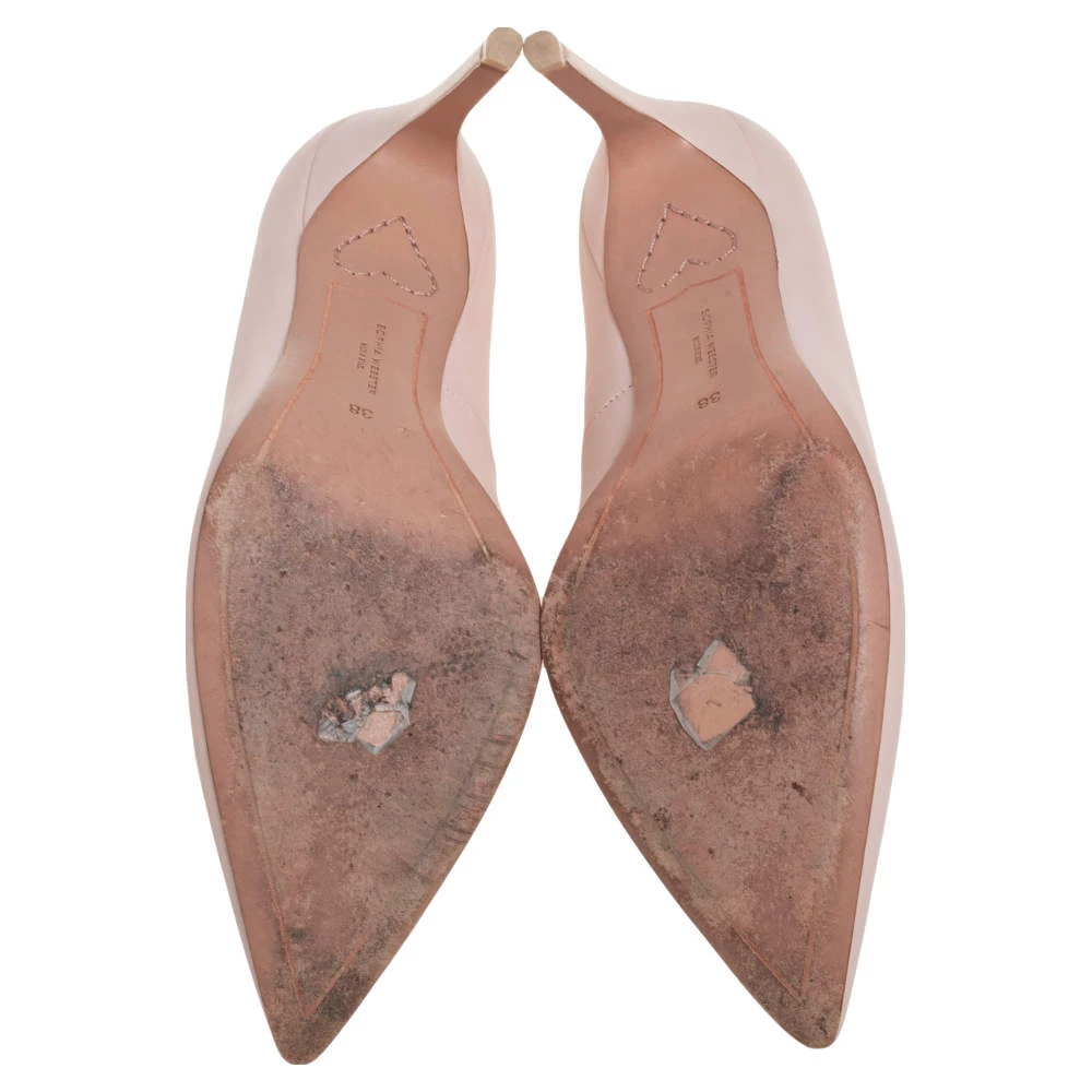 Sophia Webster Pink Leather Bibi Butterfly Pointed Toe Pumps Size 38 For Women - Image 6