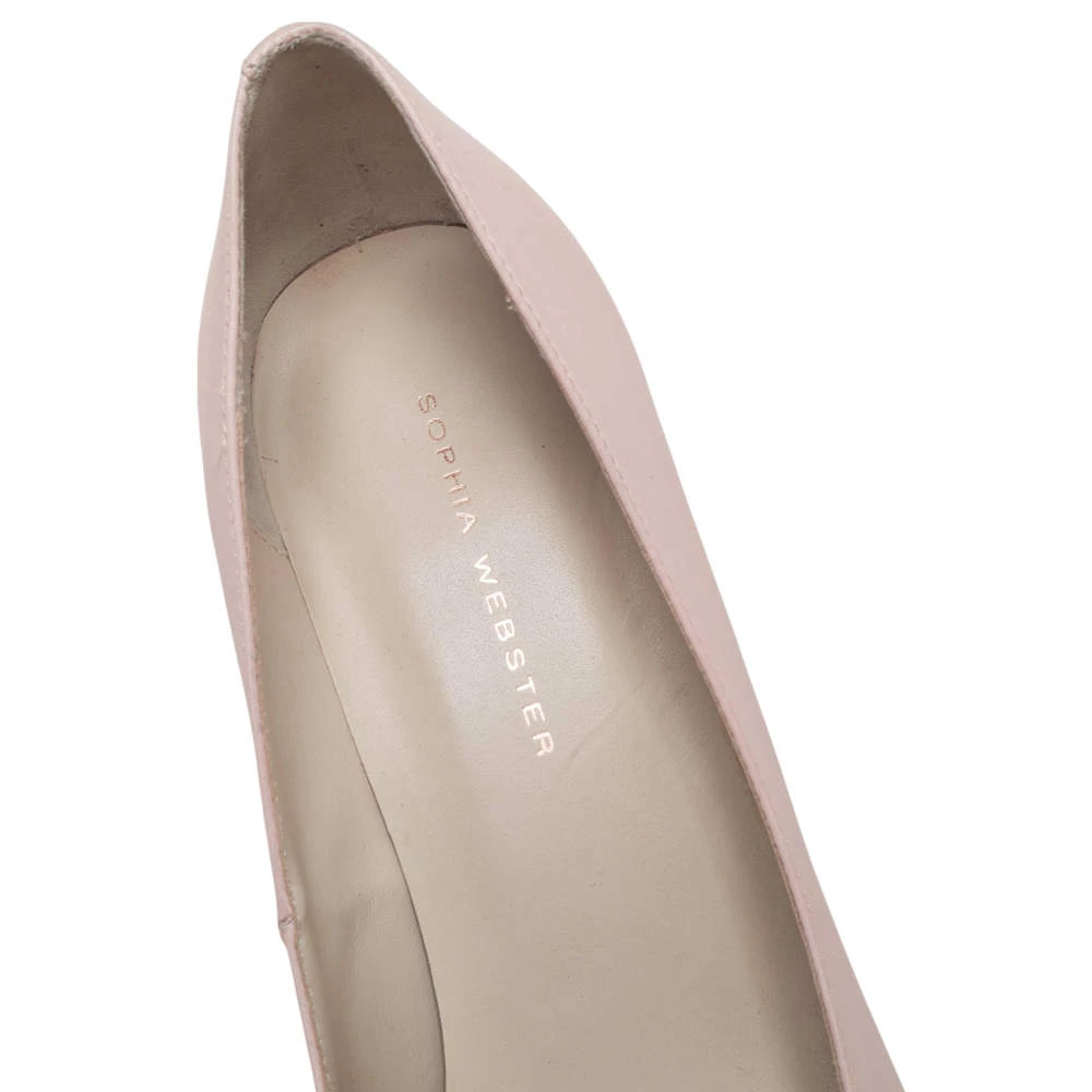 Sophia Webster Pink Leather Bibi Butterfly Pointed Toe Pumps Size 38 For Women - Image 7