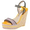 Sophia Webster Multicolor Suede And Patent Leather Lucita Wedge Platform Ankle Strap Sandals Size 39.5 For Women