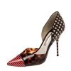 Sophia Webster Multicolor Printed PVC And Leather Jessica D'Orsay Pumps Size 38 For Women