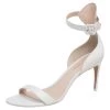Sophia Webster White Leather Ankle Straps Sandals Size 42 For Women