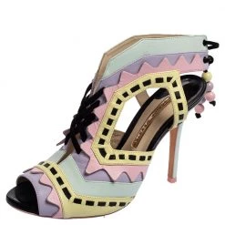 Sophia Webster Multicolor Leather Riko Cut Out Sandals Size 40 For Women