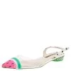 Sophia Webster Multicolor Leather And Fabric Daria Watermelon Slingback Sandals Size 40.5 For Women