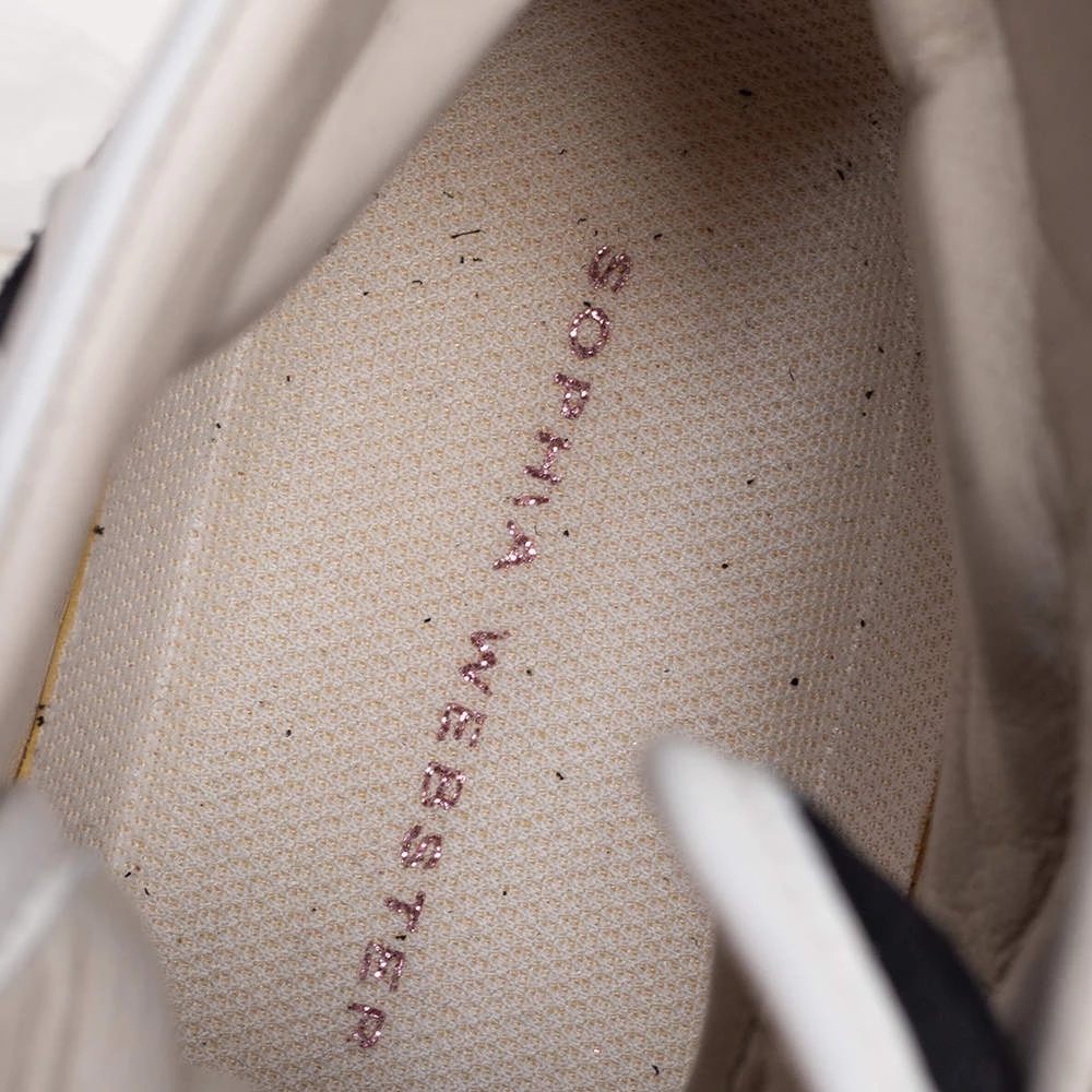 Sophia Webster Black Suede And Patent Leather Riko High Top Sneakers Size 39.5 For Women - Image 7